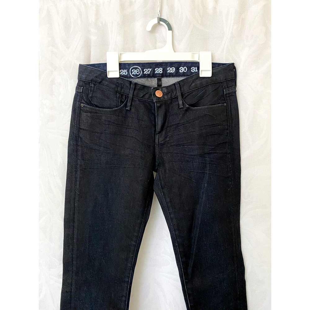 EARNEST SEWN Women's Harlan 235 Cigarette Leg Jeans Coated Waxed Size 26 - Picture 5 of 10